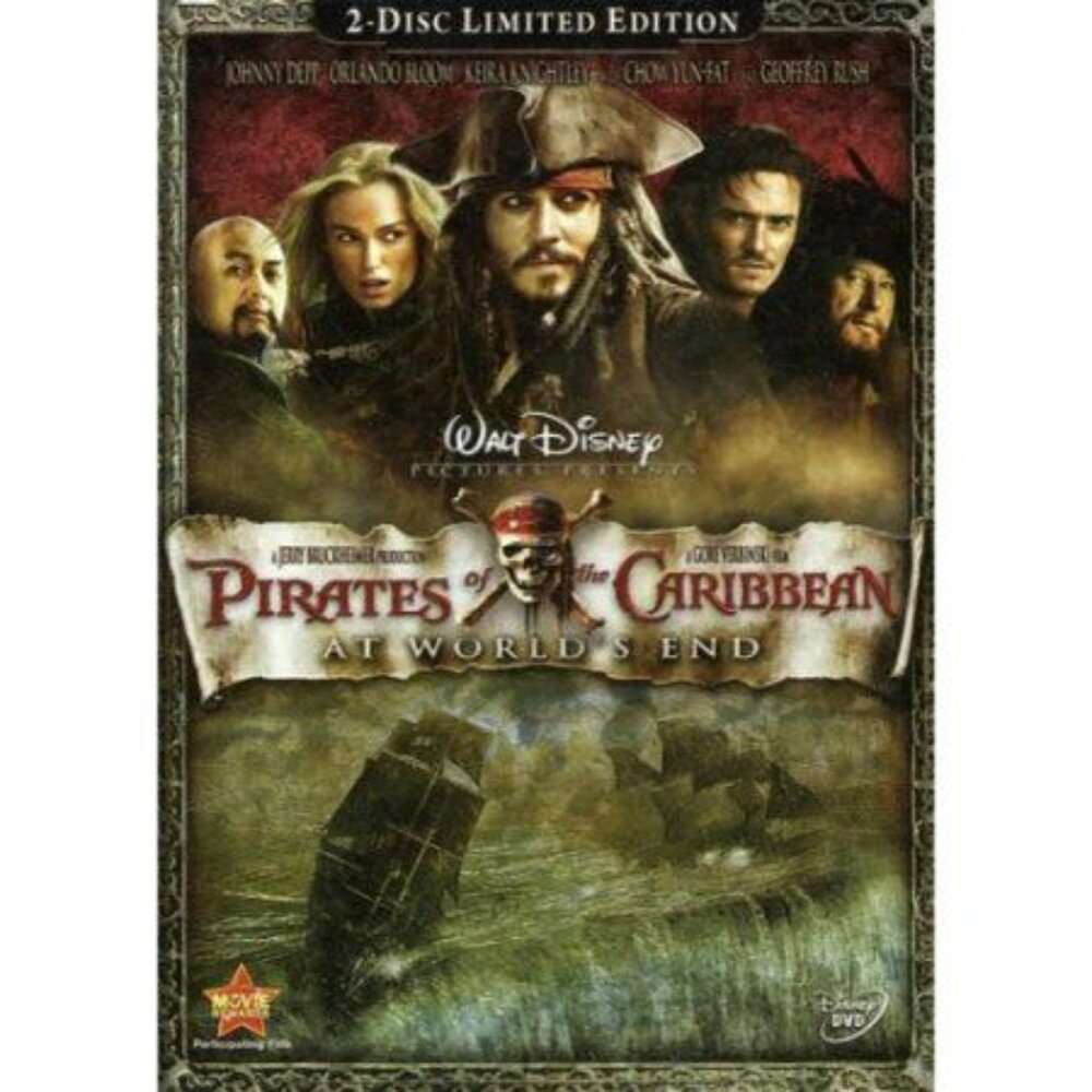 Pirates Of The Caribbean At Worlds End 2-Disc Limited Edition DVD Walt Disney